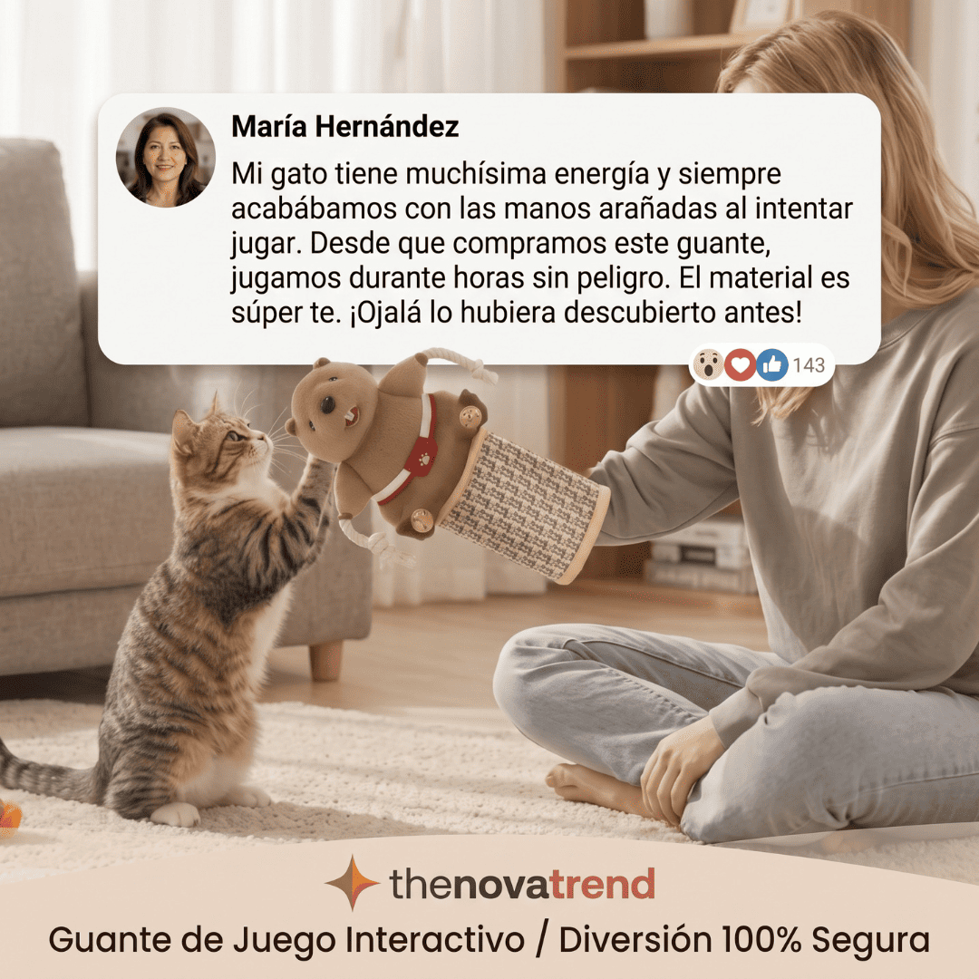 Guante Protector de Juego Interactivo para Gatos