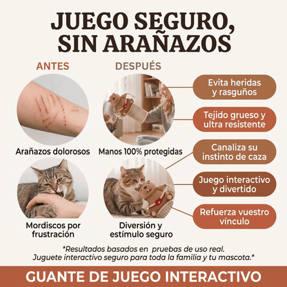 Guante Protector de Juego Interactivo para Gatos